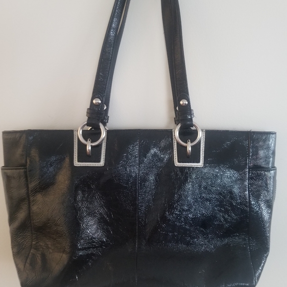 Cartera negra y beige marca coach,excelentes condiciones. - Picture 4 of 8